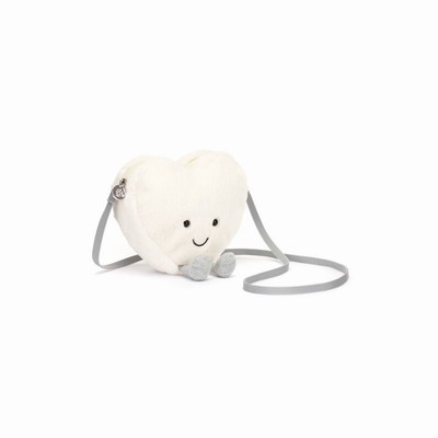 Jellycat Amuseables Cream Heart Bolsa | BCLP-53162